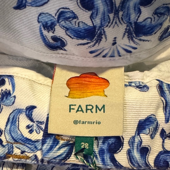 Farm Rio Garden Tiles Shorts - Picture 2 of 4